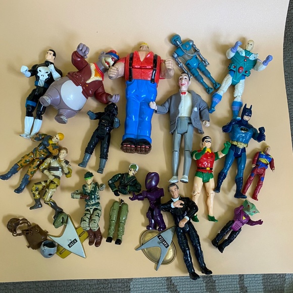Vintage 1990s Action Figures PeeWee Herman Kenner GI Joe Tyco Batman Star Wars - Picture 3 of 10